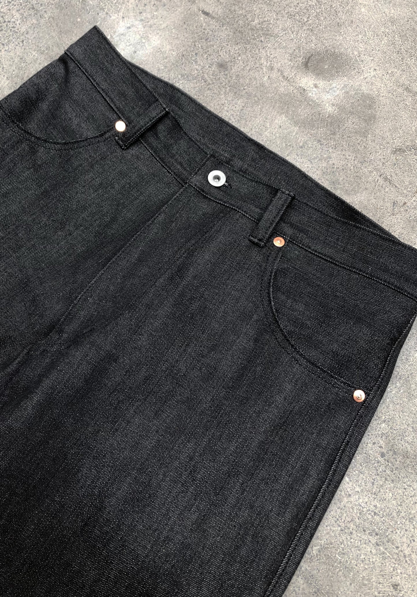 Kember Jean - 14oz Black Selvedge Denim