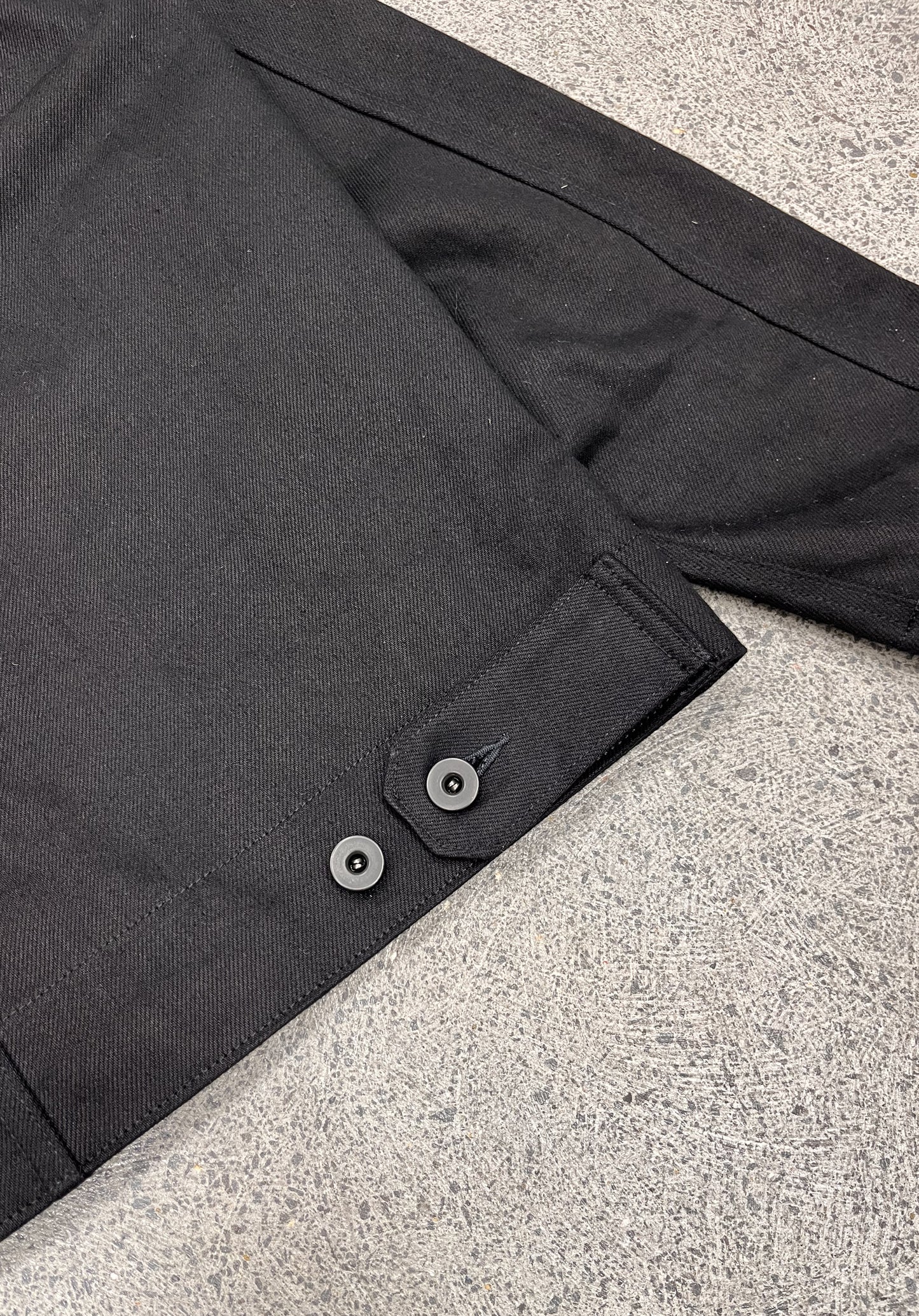 Lindner Jacket - 12oz Double Black Candiani Denim